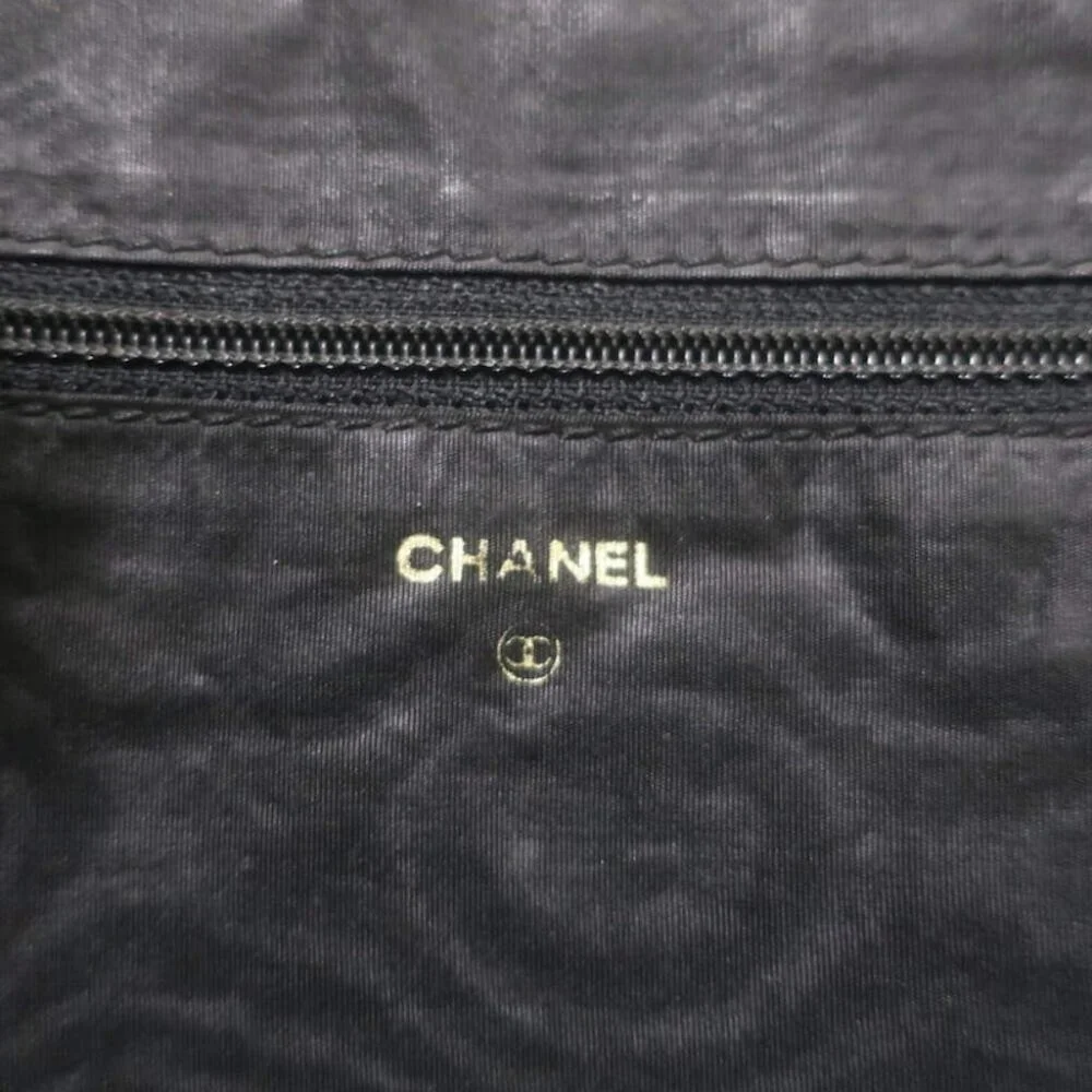 Chanel 90s Timeless CC Zip-Around Portfolio Document Holder Black Caviar Leather